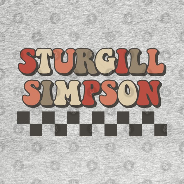 Sturgill Simpson Checkered Retro Groovy Style by Time Travel Style